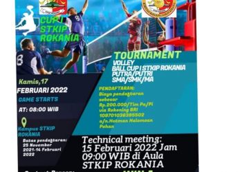 HIMJAR STKIP Rokania Akan Adakan Turnamen Bola Voli Tingkat SMA Sederajat.
