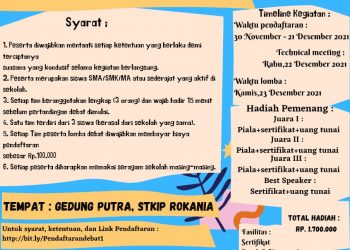 HIMA PGSD Rokania Adakan Lomba Debat Tingkat SMA Sederajat se-Kabupaten Rohul