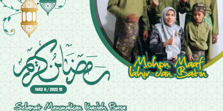 Foto hasil aplikasi twibbon rokania menyambut Ramadan