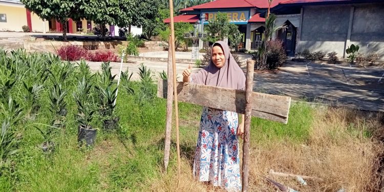 Pemasangan boplang masjid Rokania