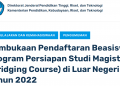 Pembukaan Pendaftaran Bridging Course