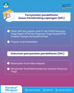 Persyaratan Daftar DPL KM 4