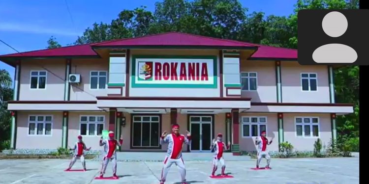 Ilustrasi Senam Virtual