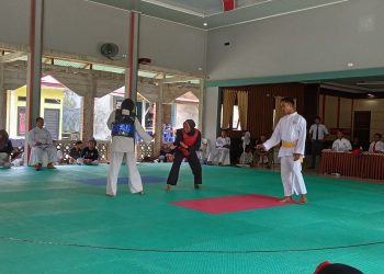 Seleksi pencak silat Popda tingkat Rokan Hulu (foto: almaida)