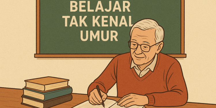 Belajar tak kenal umur