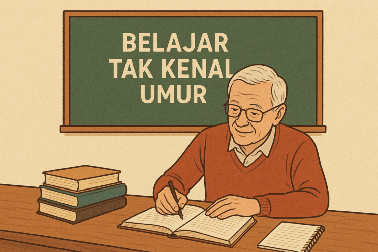 Belajar tak kenal umur